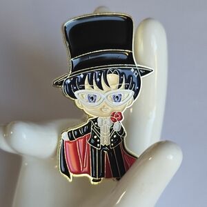 🌹 Chibi Tuxedo Mask Large Pin
